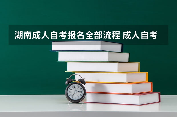 湖南成人自考报名全部流程 成人自考如何报名？