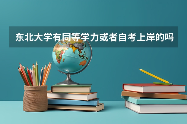 东北大学有同等学力或者自考上岸的吗？