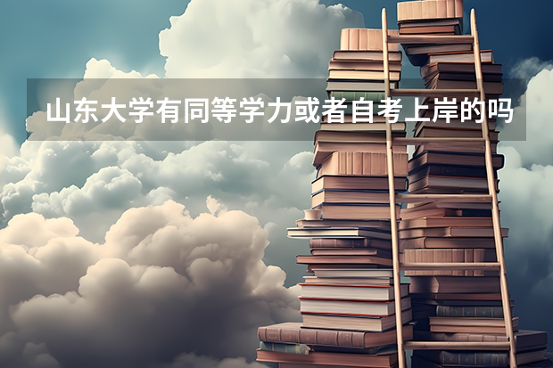 山东大学有同等学力或者自考上岸的吗？