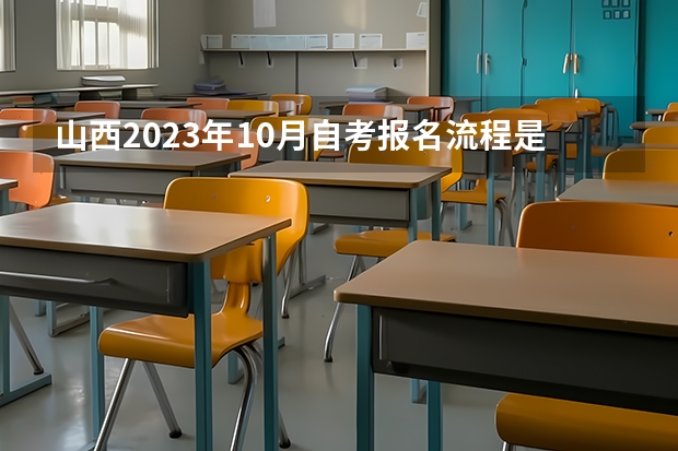 山西2023年10月自考报名流程是什么 报名时间在几月？