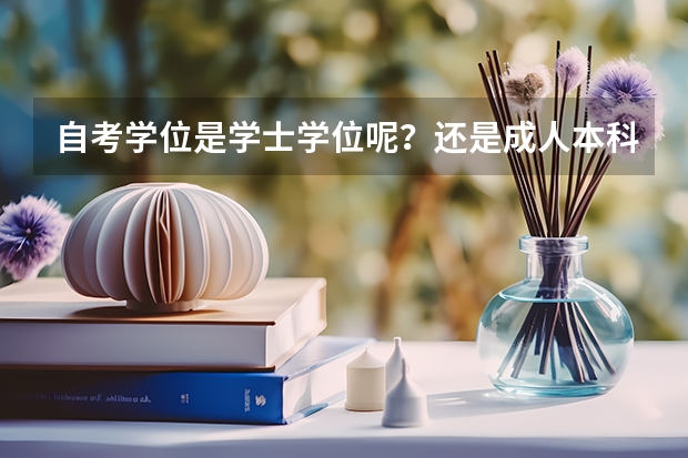 自考学位是学士学位呢？还是成人本科学位？