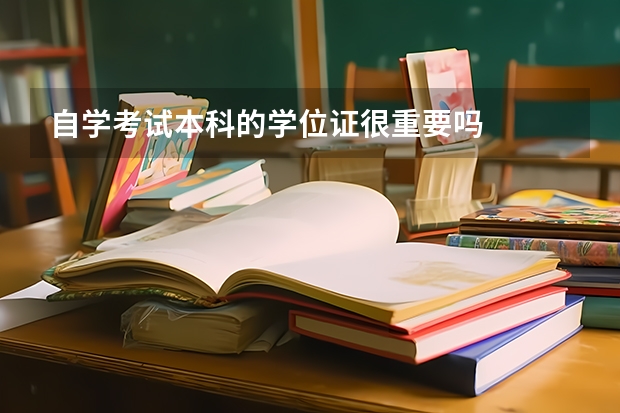 自学考试本科的学位证很重要吗