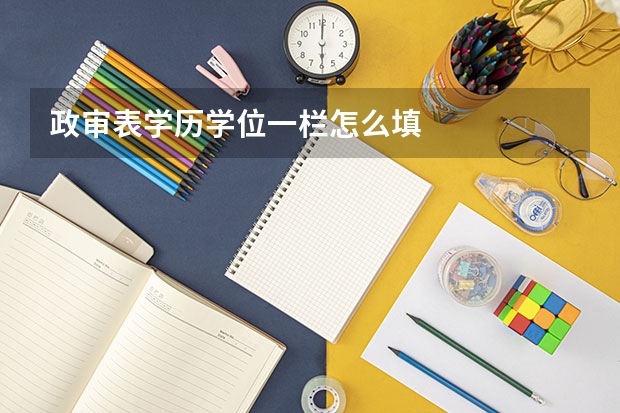 政审表学历学位一栏怎么填